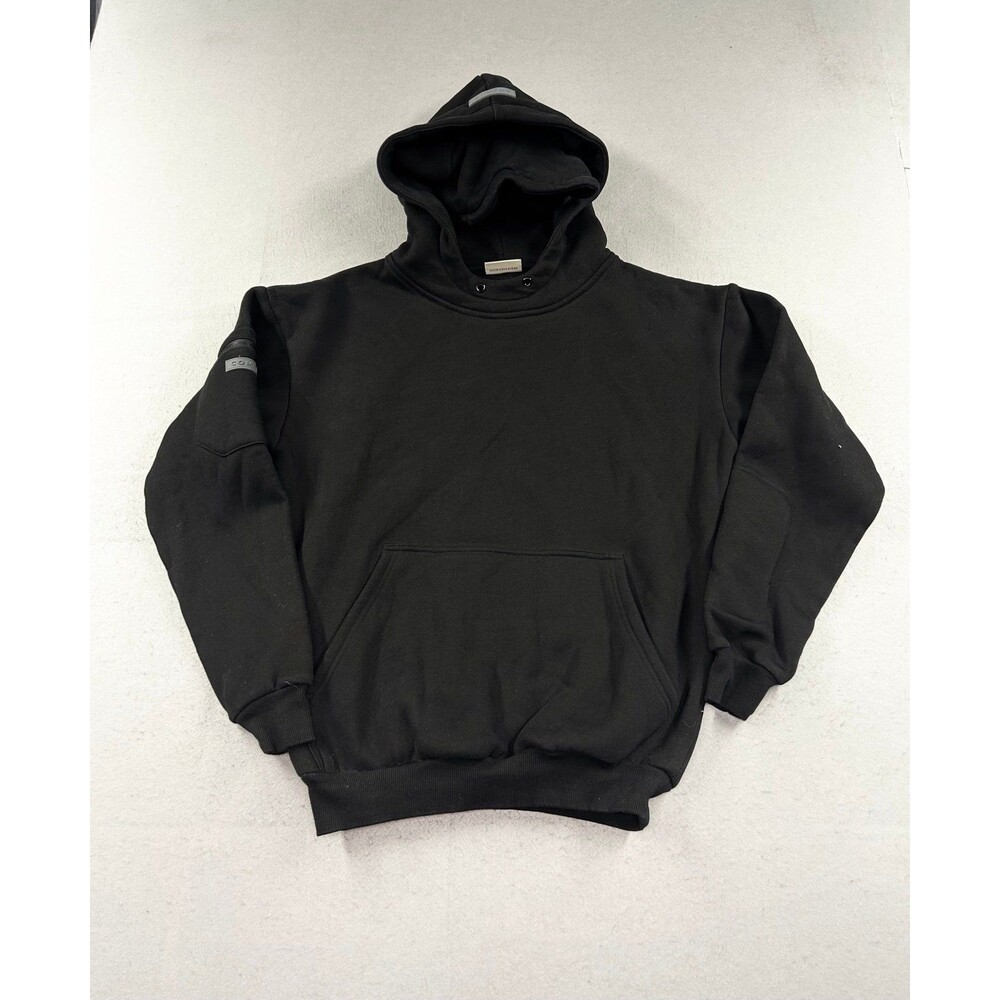 Comfrt Hoodie Black Heavyweight Fleece Pullover Kangaroo Pocket Men’s XS